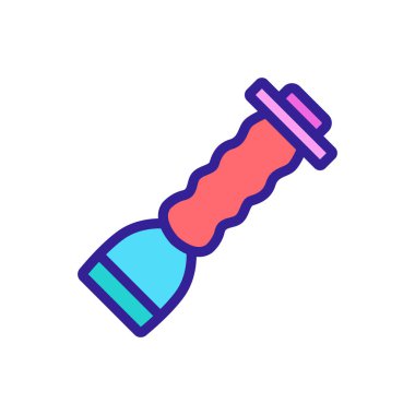 Rahat tutuş ikon vektörü ile kazıma. Rahat tutuş işareti ile kazıma. renk sembolü çizimi