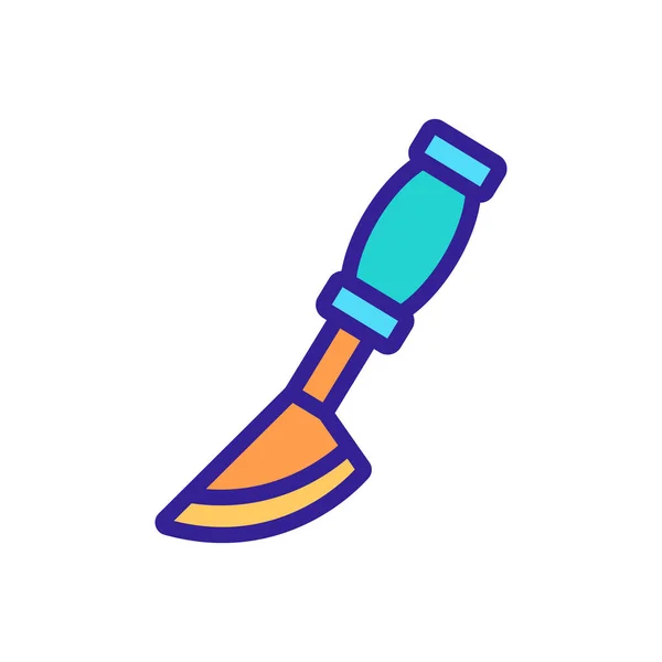 Вектор Значка Різака Ножа Знак Різака Ножа Ілюстрація Кольорового Символу — стоковий вектор