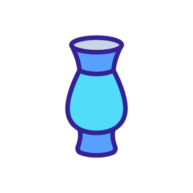 seramik vazo ikonu vektörü. seramik vazo işareti. renk sembolü çizimi