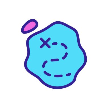 Yol simgesi vektörünün bir parçası. Yol işaretinin bir parçası. renk sembolü çizimi