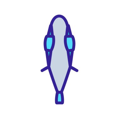 Tek parça mayo ikon vektörü. Gizli bir mayo tabelası. renk sembolü çizimi