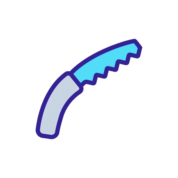 Zigzag garden knife icon vector. zigzag garden knife sign. color symbol illustration — Stock Illustration Zigzag Garden Knife Icon Vector Zigzag Garden Knife Sign Color Royalty Free Stock Illustrations