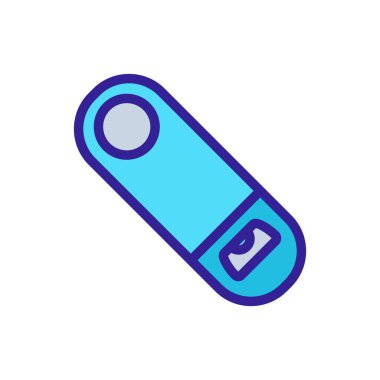 Tirbüşon ikon vektörü gibi. Tirbuşon işareti gibi. renk sembolü çizimi