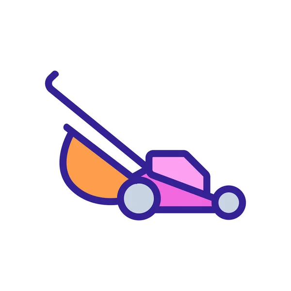 Manual lawn mower icon vector. manual lawn mower sign. color symbol illustration — Stock Illustration Manual Lawn Mower Icon Vector Manual Lawn Mower Sign Color Royalty Free Stock Vectors