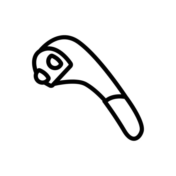 Wektor Masażystki Shiatsu Znak Masażera Shiatsu Odizolowany Symbol Konturu Ilustracja — Wektor stockowy