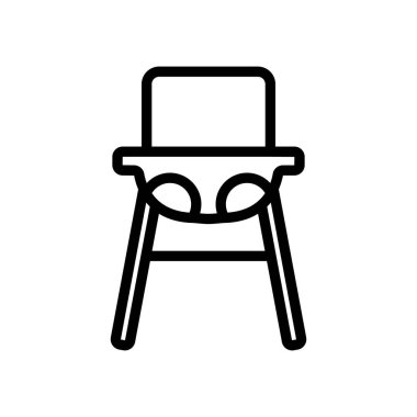 ikon vektör taslağı çizimi için asma sandalye