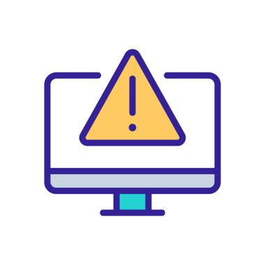 Bilgisayar simgesi vektörünü hackliyorum. Bilgisayar yazısını hacklemek. renk sembolü çizimi