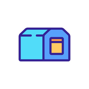 Evcil hayvan ikonu vektörü için köpek kulübesi. Evcil hayvan tabelasına karşılık köpek evi. renk sembolü çizimi