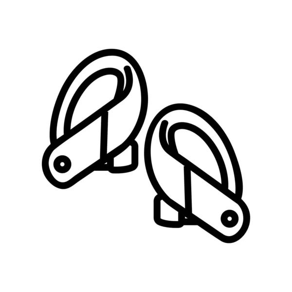 Вектор Піктограм Навушників Сучасної Форми Сучасний Знак Навушників Ізольована Символьна — стоковий вектор