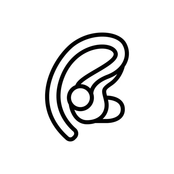 Auricular Inalámbrico Para Llamadas Negocios Icono Vector Auriculares Inalámbricos Para — Archivo Imágenes Vectoriales