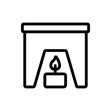 Kaymayan bacaklı fondü ve açılır simge vektör taslağı çizimi