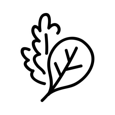 Arugula bitki ikonu taşıyıcısı bırakır. Roka bitkiler için işaret bırakır. izole edilmiş sınır sembolü çizimi