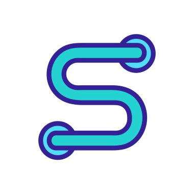 m biçimli kurutma simgesi vektörü. Kurutucu tabela şeklinde. renk sembolü çizimi