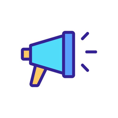 Hoparlör ses simgesi vektörü. Hoparlör sesi. renk sembolü çizimi