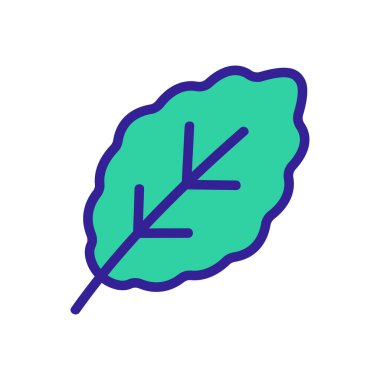 Taze roka yaprağı ikon vektörü. Taze roka yaprağı işareti. renk sembolü çizimi