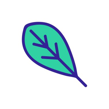 Arugula yaprağı organik bitki ikonu taşıyıcısı. Arugula yaprağı organik bitki işareti. renk sembolü çizimi