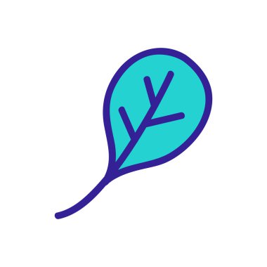 roka yaprağı ikon vektörü. roka yaprağı işareti. renk sembolü çizimi