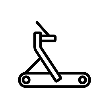 Bant ikon vektörünü büken profesyonel koşu bantları. Bantlı profesyonel koşu bantları. izole edilmiş sınır sembolü çizimi