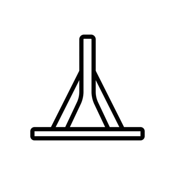 Απλό Ξύλινο Σφουγγαρίστρα Υποστηρίζει Διάνυσμα Εικονίδιο Απλό Ξύλινο Σφουγγαρίστρα Υποστηρίζει — Διανυσματικό Αρχείο