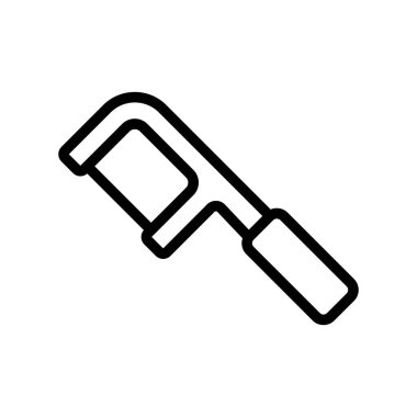 Kol ikonu vektörlü diş ipi. Manüel diş ipi ve tutucu işareti. izole edilmiş sınır sembolü çizimi