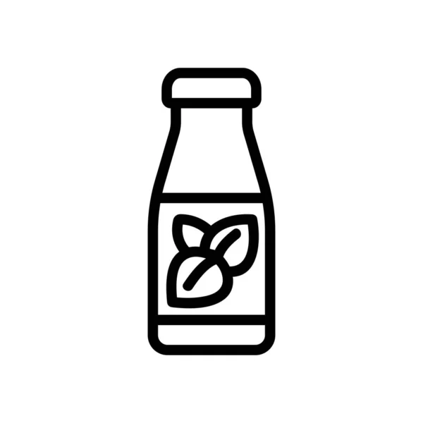 Botella Orégano Vector Icono Líquido Botella Orégano Signo Líquido Ilustración — Archivo Imágenes Vectoriales