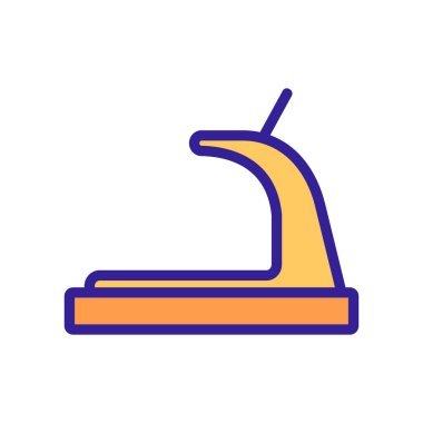 Manyetik koşu bandı ikonu vektörü. Manyetik koşu bandı işareti. renk sembolü çizimi