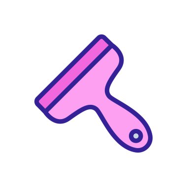 geniş paspas baş simgesi vektörü. Geniş paspas başlığı işareti. renk sembolü çizimi