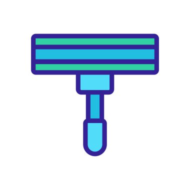 Köpük sünger ikon vektörü. Köpük sünger bezi tabelası. renk sembolü çizimi