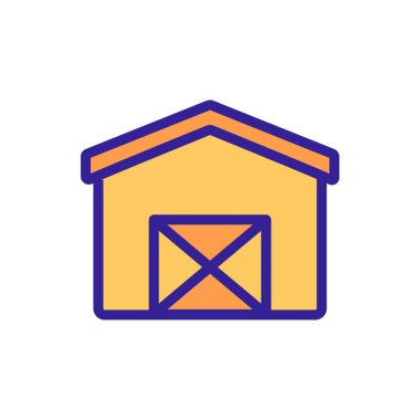 Çapraz kapı ikon taşıyıcısı. Çapraz kapı işareti. renk sembolü çizimi