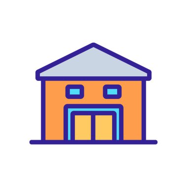 Üçgen çatı ikon taşıyıcısı. Üçgen çatı döşeme işareti. renk sembolü çizimi