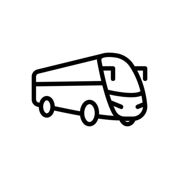 Express Bus Vector Icono Señal Autobús Expreso Ilustración Símbolo Contorno — Archivo Imágenes Vectoriales