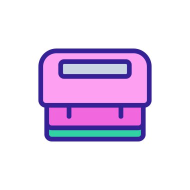 Hatıra defteri vektörü için delik yumrukları. Hatıra defteri tabelası için delik yumrukları. renk sembolü çizimi