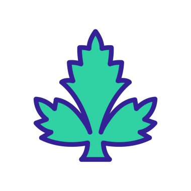 Kişniş broşür ikon vektörü. Kişniş broşür işareti. renk sembolü çizimi