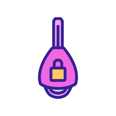 Ters aktarıcı anahtar simgesi vektörü. Ters aktarıcı anahtar işareti. renk sembolü çizimi