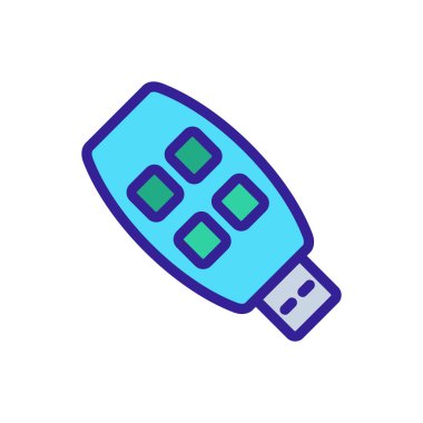 Alarm kontrol paneli simgesi vektörü. Alarm kontrol paneli işareti. renk sembolü çizimi