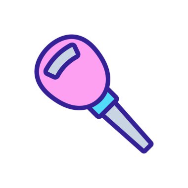 Metal araba anahtar ikon vektörü. Metal araba anahtarı işareti. renk sembolü çizimi