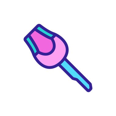 Araba hareketsizleştirici ikon vektörü. Araba durdurucu işareti. renk sembolü çizimi