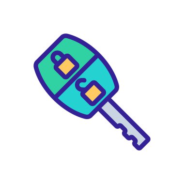 Makine simgesi vektörünü açıp kapatmak için anahtar. Makine işaretini açıp kapatmak için anahtar. renk sembolü çizimi