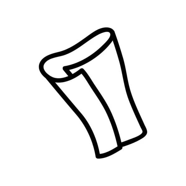 Згорнутий Іконка Серветки Вектор Загорнутий Серветковий Знак Ізольована Символьна Ілюстрація — стоковий вектор