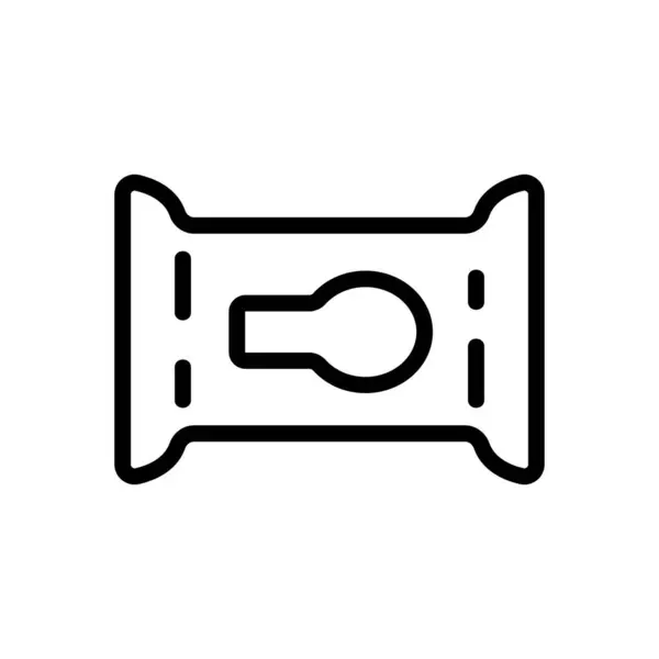 Κλειστό Διάνυσμα Εικονίδιο Χαρτοπετσέτας Σήμα Κλειστή Χαρτοπετσέτα Απομονωμένη Απεικόνιση Συμβόλων — Διανυσματικό Αρχείο