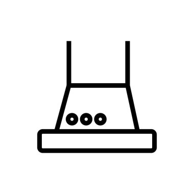 Panel fonksiyon simge vektörlü kaput. Kaput ve panel fonksiyonları işareti. izole edilmiş sınır sembolü çizimi