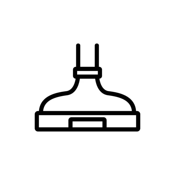 Eingebaute Praktische Dunstabzugshaube Symbol Vektor Eingebaute Praktische Dunstabzugshaube Isolierte Kontursymboldarstellung — Stockvektor