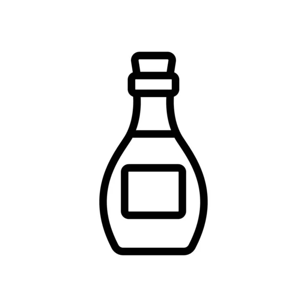 Tipo Vector Icono Botella Almacenamiento Tipo Signo Botella Almacenamiento Ilustración — Archivo Imágenes Vectoriales