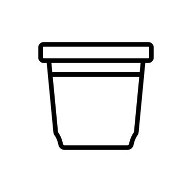 Yemek kabı dikdörtgen dik ikon vektörü. Yemek kabı dikdörtgen şeklindeki tabela. izole edilmiş sınır sembolü çizimi