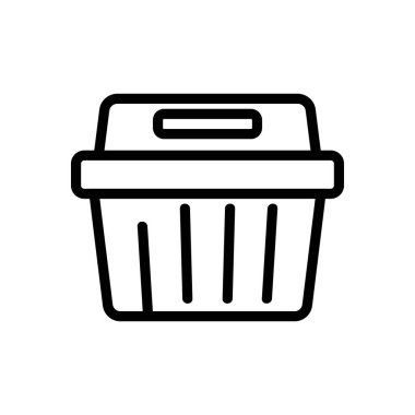 dikdörtgen yiyecek kabı ikon vektörü. Dikdörtgen yiyecek kabı işareti. izole edilmiş sınır sembolü çizimi