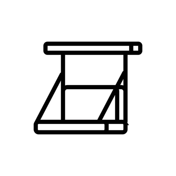 Wektor Ikony Sofy Znak Sofa Huśtawka Odizolowany Symbol Konturu Ilustracja — Wektor stockowy