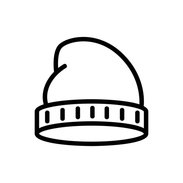 Calcetín Icono Gorro Vector Señal Gorro Calcetín Ilustración Símbolo Contorno — Archivo Imágenes Vectoriales