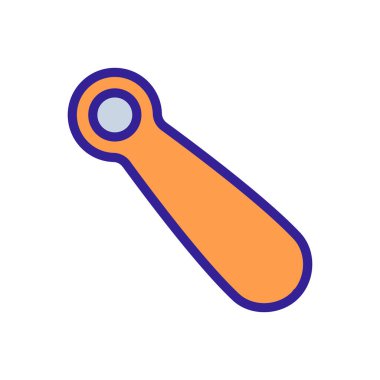 Ayakkabı küreği ikon vektörü. Ayakkabı kürek işareti. renk sembolü çizimi