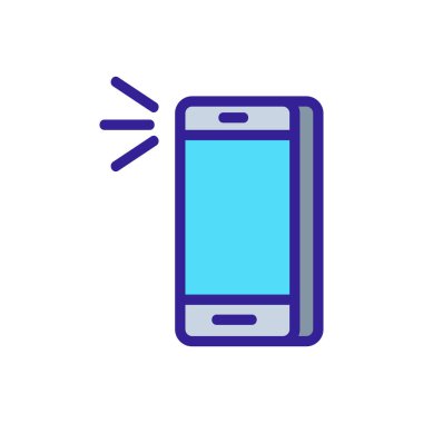 enstantane ses simgesi vektörü. Şipşak ses işareti. renk sembolü çizimi