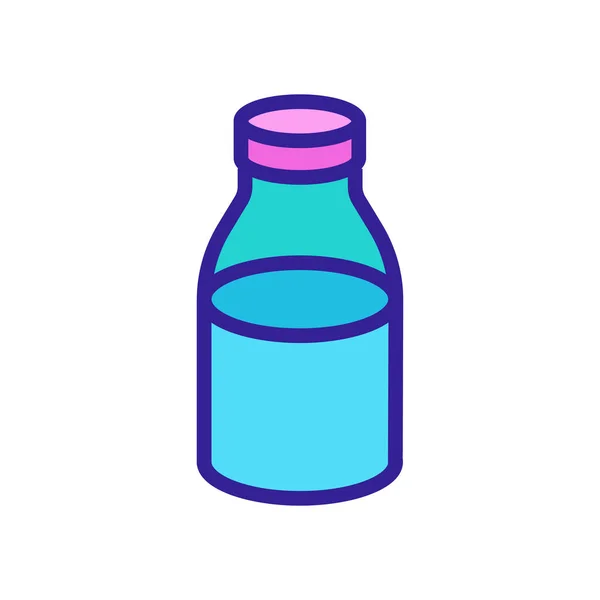 缶液体瓶アイコンベクター 缶入り液体ジャーサイン カラーシンボルイラスト — ストックベクタ